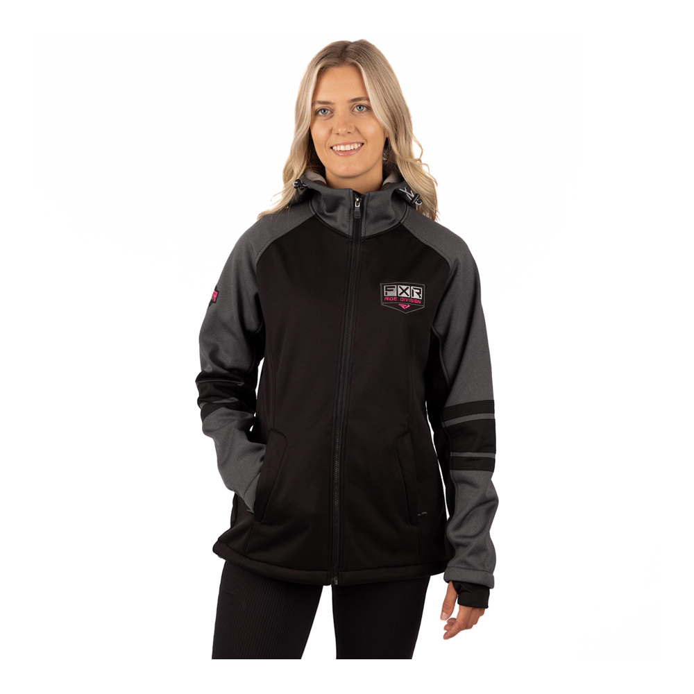 Кофта FXR Maverick без утеплителя Black/Electric Pink, S (221005-1094-07)