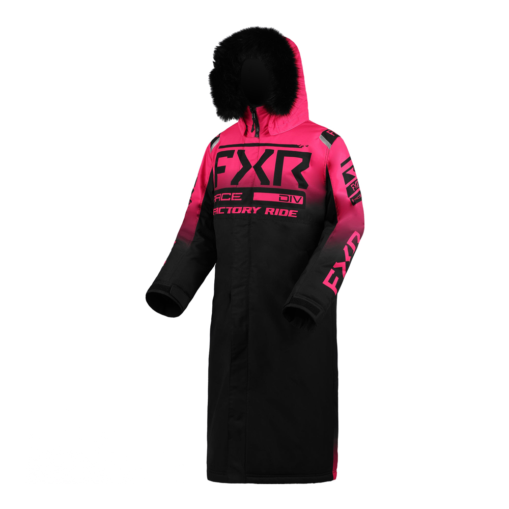 Пальто FXR Warm-Up с утеплителем Black/Fuchsia, XL (230230-1090-16)