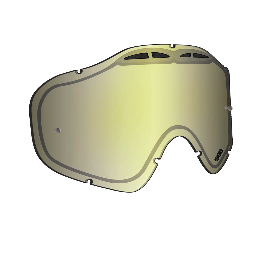 Линза 509 Sinister X5 Tear Off без подогрева Chrome Mirror/Yellow Tint (509-X5LEN-13-TCY)