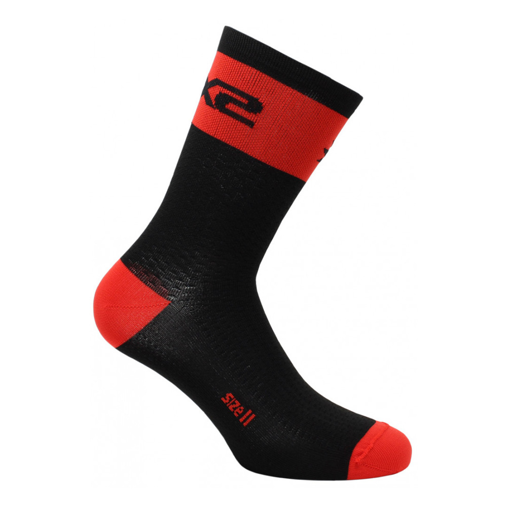 Носки SIXS Logo Black/Red, 36-39 (SHLG--I-NERO)