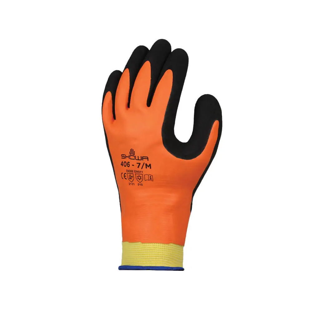 Перчатки защитные SHOWA Thermal 406 Orange, L (SHOWA406L)