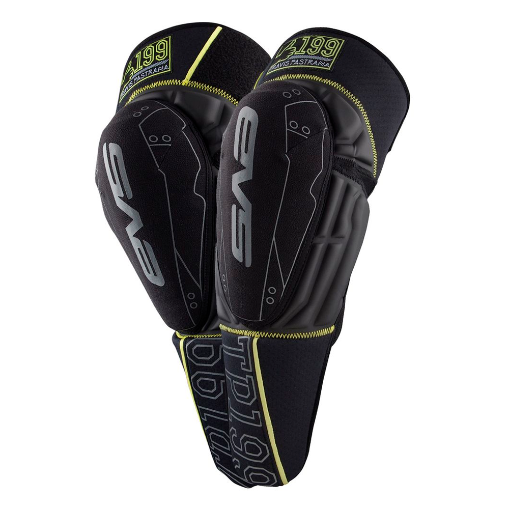 Защита колена и голени EVS TP199 Black / Hi-Viz Yellow, S-M (TP199K-BK-S/M)